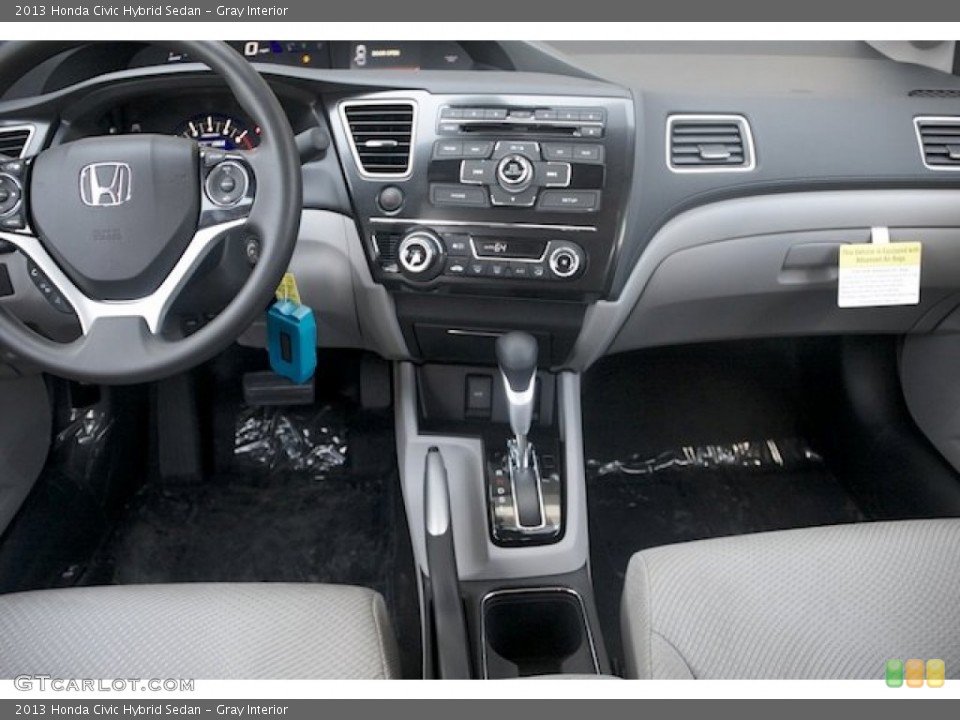 Gray Interior Dashboard for the 2013 Honda Civic Hybrid Sedan #77758490