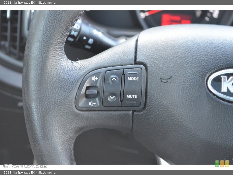 Black Interior Controls for the 2011 Kia Sportage EX #77759403