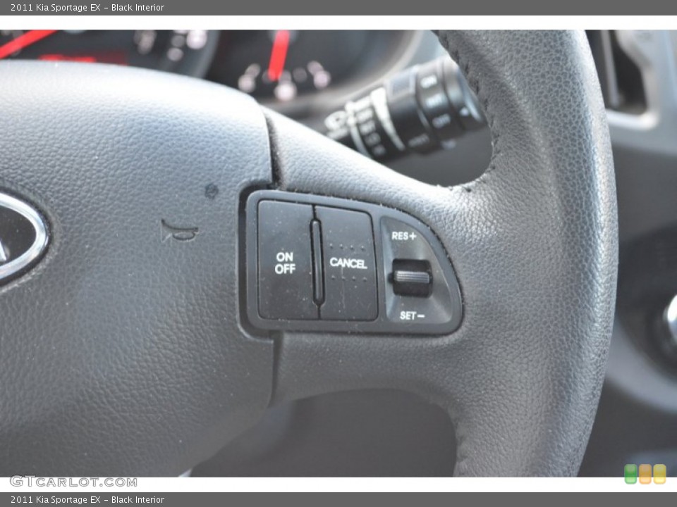 Black Interior Controls for the 2011 Kia Sportage EX #77759415