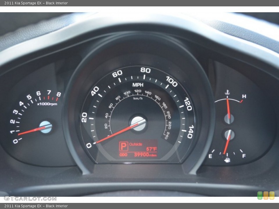 Black Interior Gauges for the 2011 Kia Sportage EX #77759433