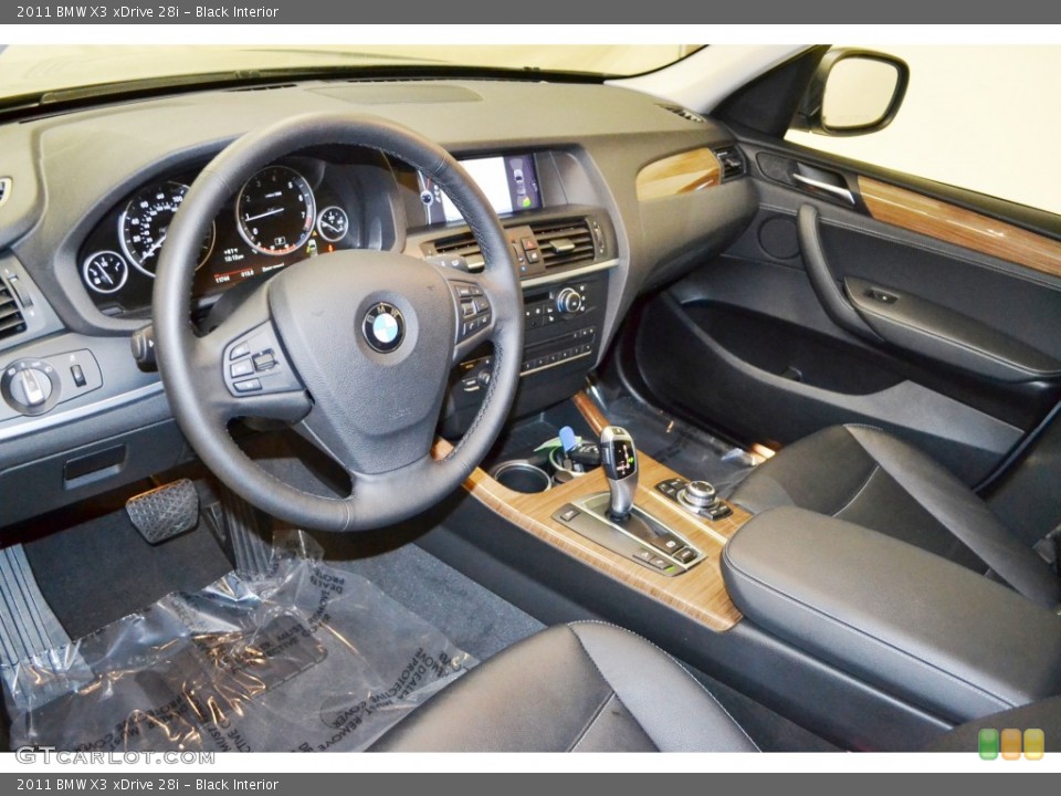 Black 2011 BMW X3 Interiors