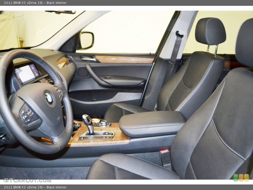 Black Interior Front Seat for the 2011 BMW X3 xDrive 28i #77759970