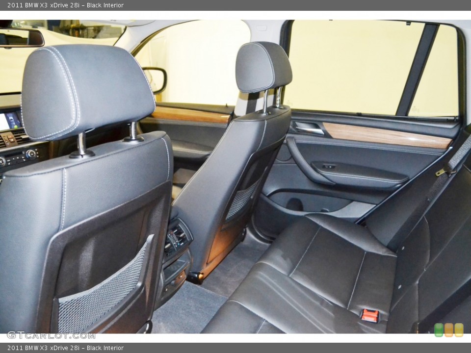 Black Interior Rear Seat for the 2011 BMW X3 xDrive 28i #77760031