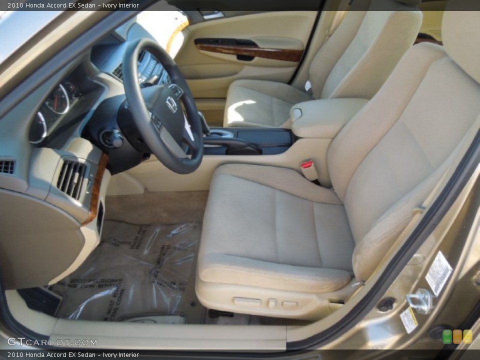 Ivory Interior Front Seat for the 2010 Honda Accord EX Sedan #77760105