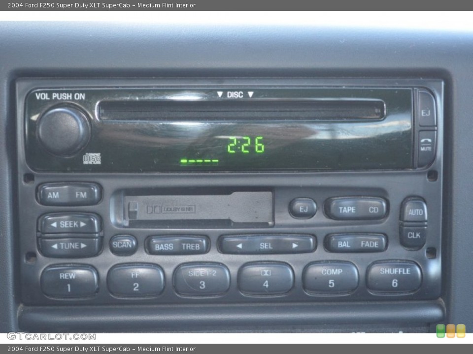 Medium Flint Interior Audio System for the 2004 Ford F250 Super Duty XLT SuperCab #77760120