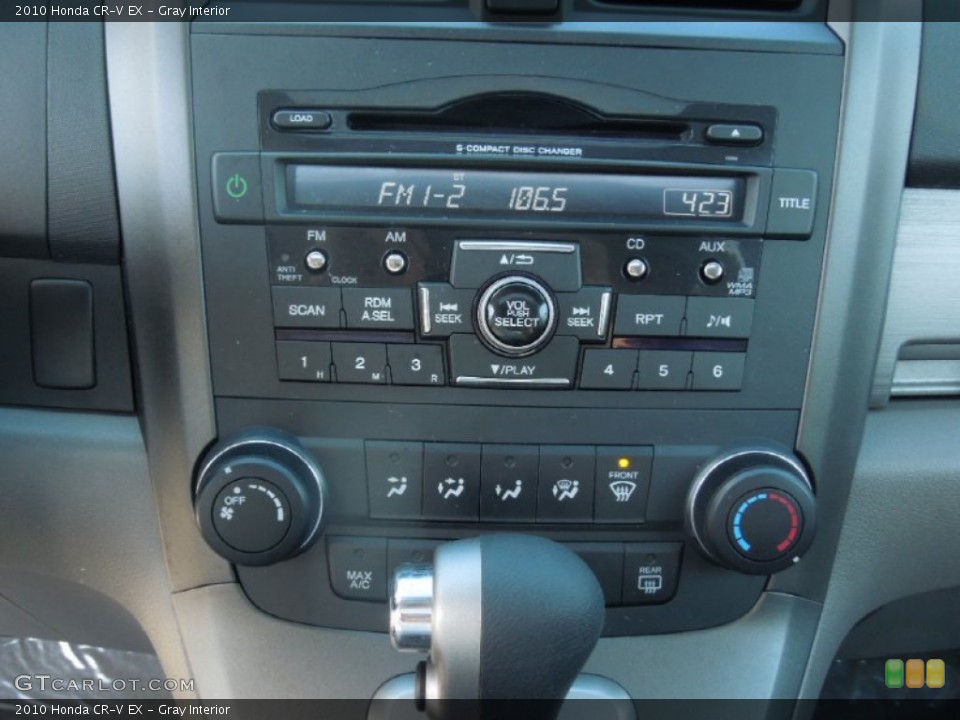 Gray Interior Controls for the 2010 Honda CR-V EX #77760316