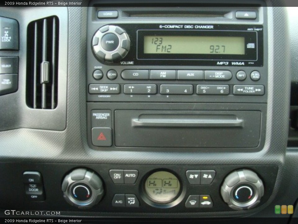 Beige Interior Audio System for the 2009 Honda Ridgeline RTS #77762519