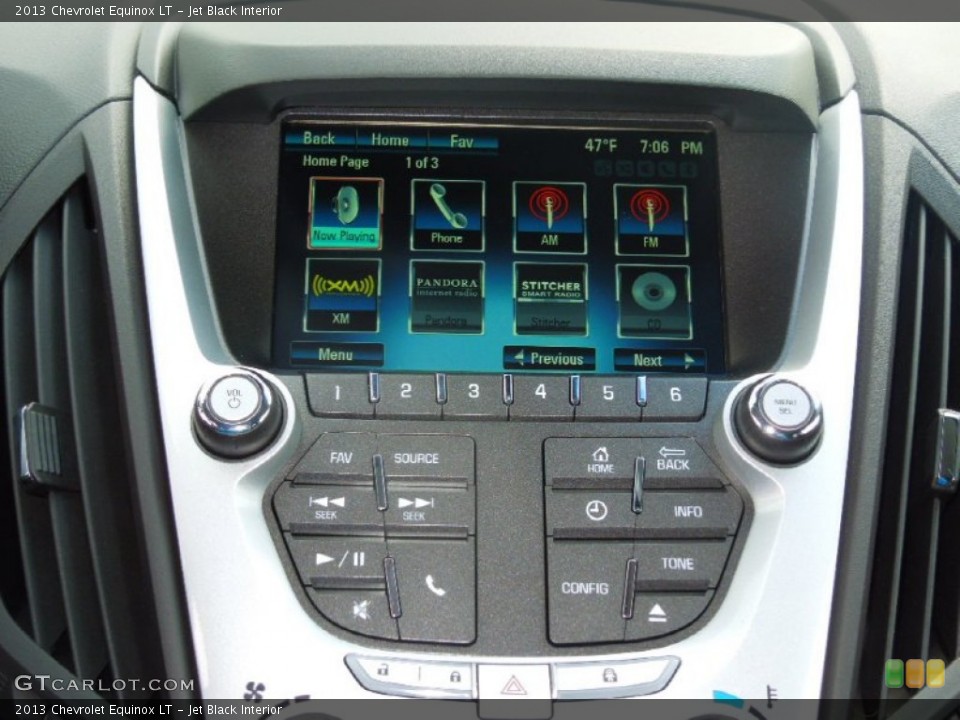 Jet Black Interior Controls for the 2013 Chevrolet Equinox LT #77763128