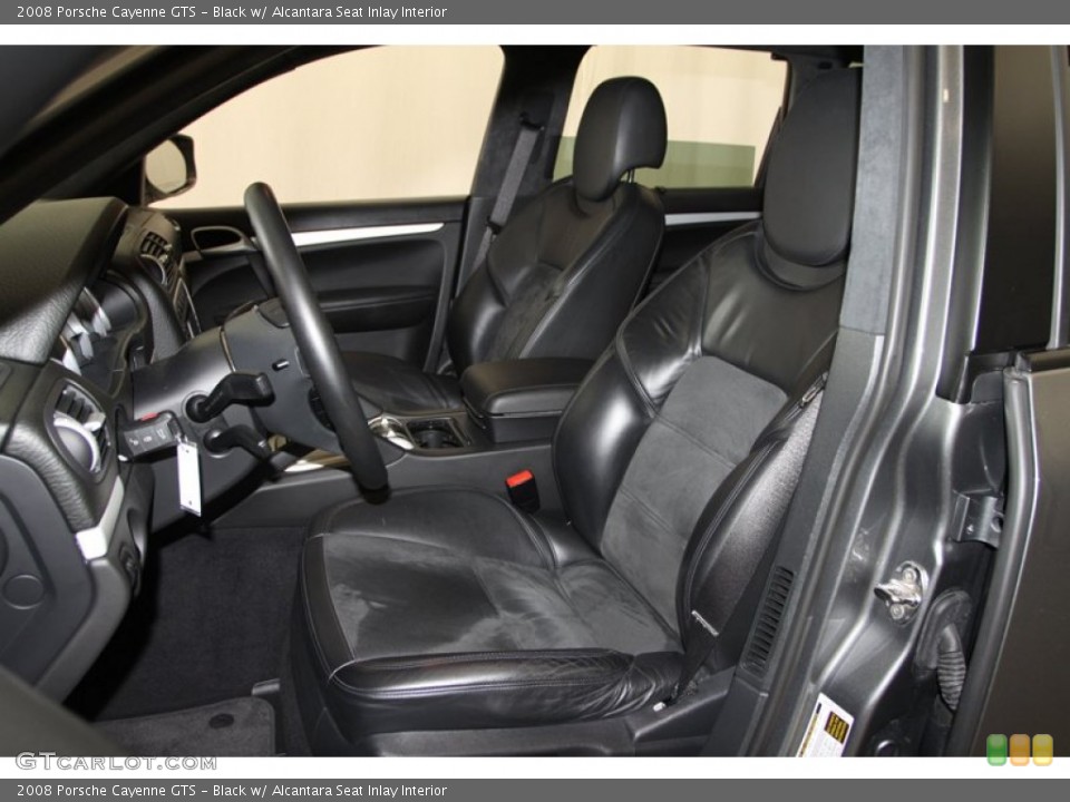 Black w/ Alcantara Seat Inlay Interior Front Seat for the 2008 Porsche Cayenne GTS #77763406