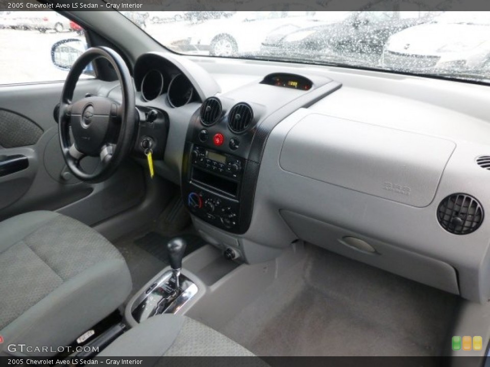 Gray Interior Dashboard for the 2005 Chevrolet Aveo LS Sedan #77764109