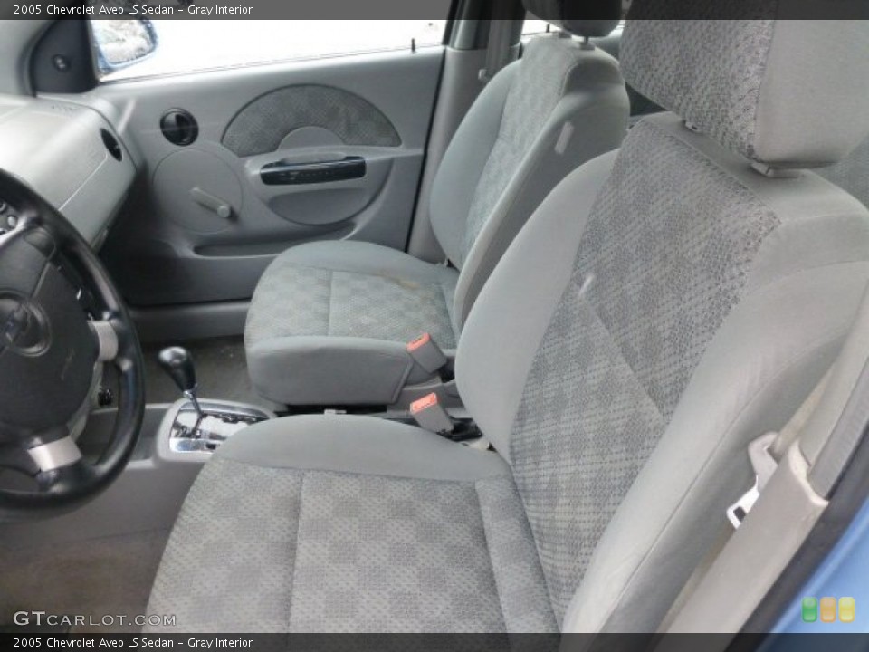 Gray Interior Front Seat for the 2005 Chevrolet Aveo LS Sedan #77764190