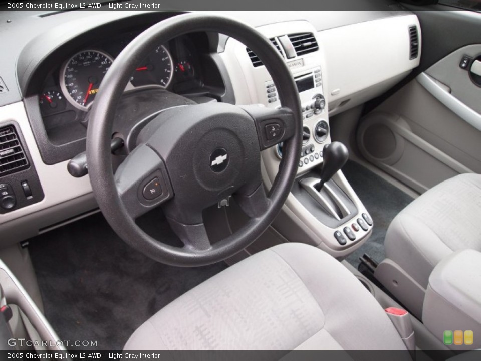 Light Gray Interior Prime Interior for the 2005 Chevrolet Equinox LS AWD #77764449