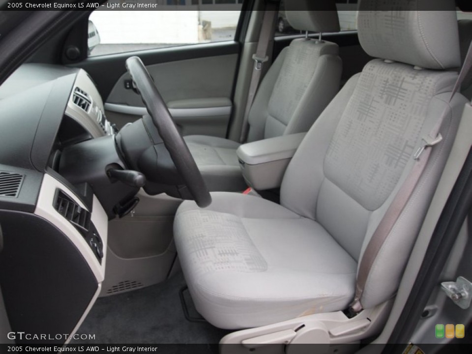 Light Gray Interior Front Seat for the 2005 Chevrolet Equinox LS AWD #77764514