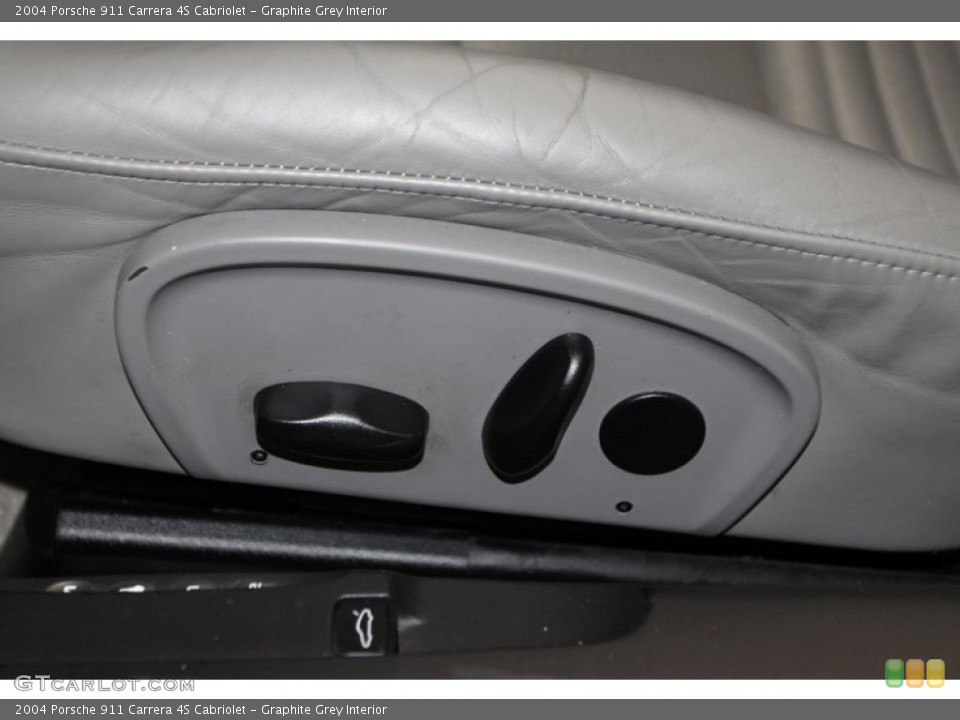 Graphite Grey Interior Controls for the 2004 Porsche 911 Carrera 4S Cabriolet #77764721