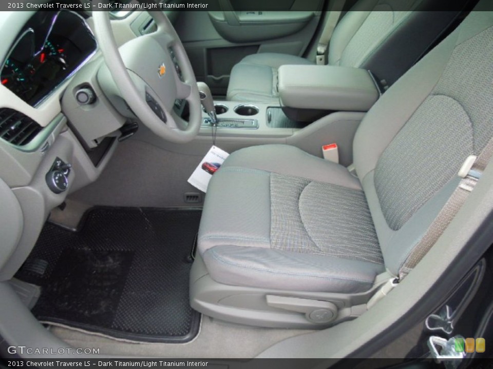 Dark Titanium/Light Titanium Interior Photo for the 2013 Chevrolet Traverse LS #77764754