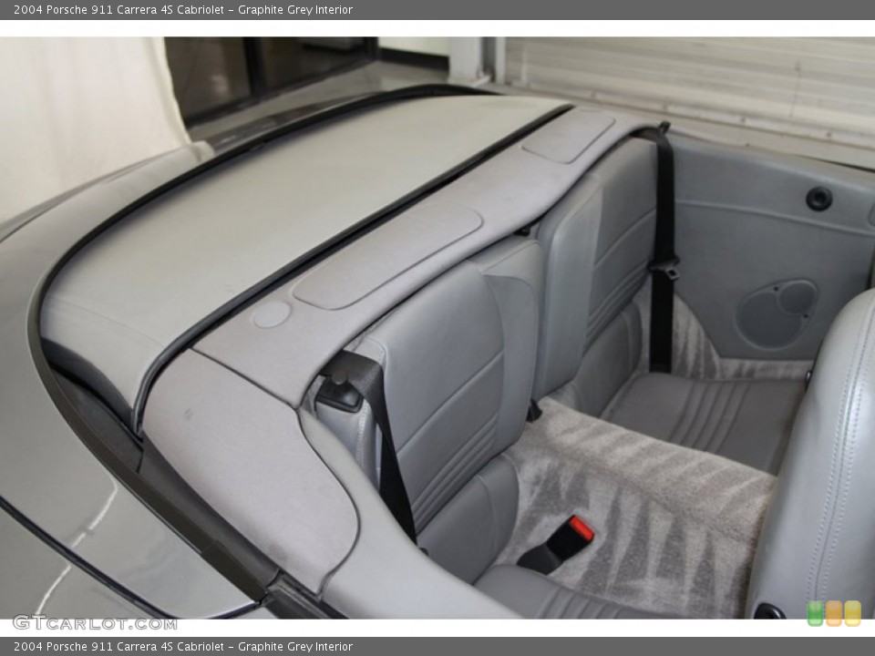 Graphite Grey Interior Rear Seat for the 2004 Porsche 911 Carrera 4S Cabriolet #77765029