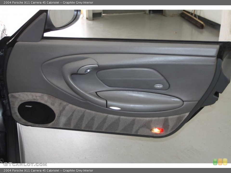 Graphite Grey Interior Door Panel for the 2004 Porsche 911 Carrera 4S Cabriolet #77765042