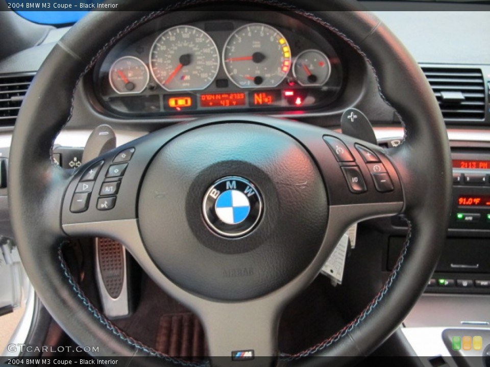 Black Interior Steering Wheel for the 2004 BMW M3 Coupe #77765057