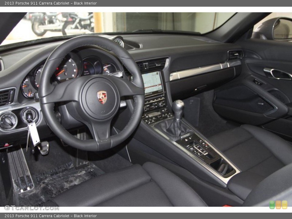 Black Interior Prime Interior for the 2013 Porsche 911 Carrera Cabriolet #77765621