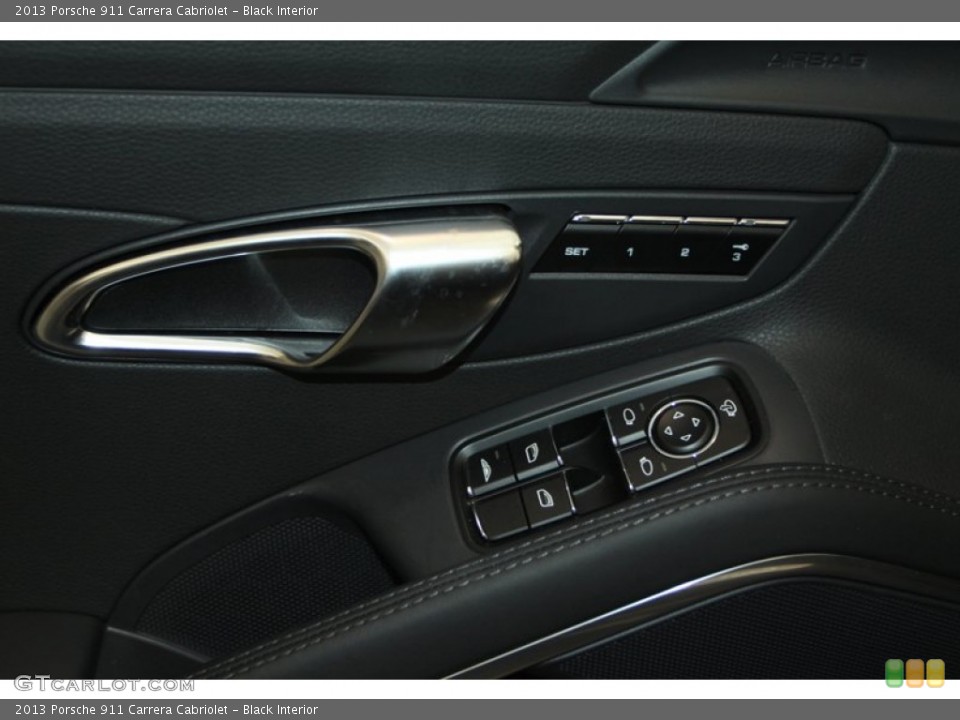 Black Interior Controls for the 2013 Porsche 911 Carrera Cabriolet #77765768