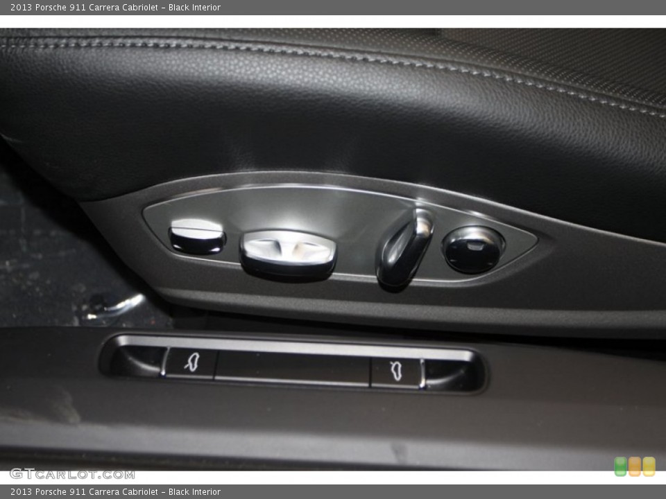 Black Interior Controls for the 2013 Porsche 911 Carrera Cabriolet #77765792