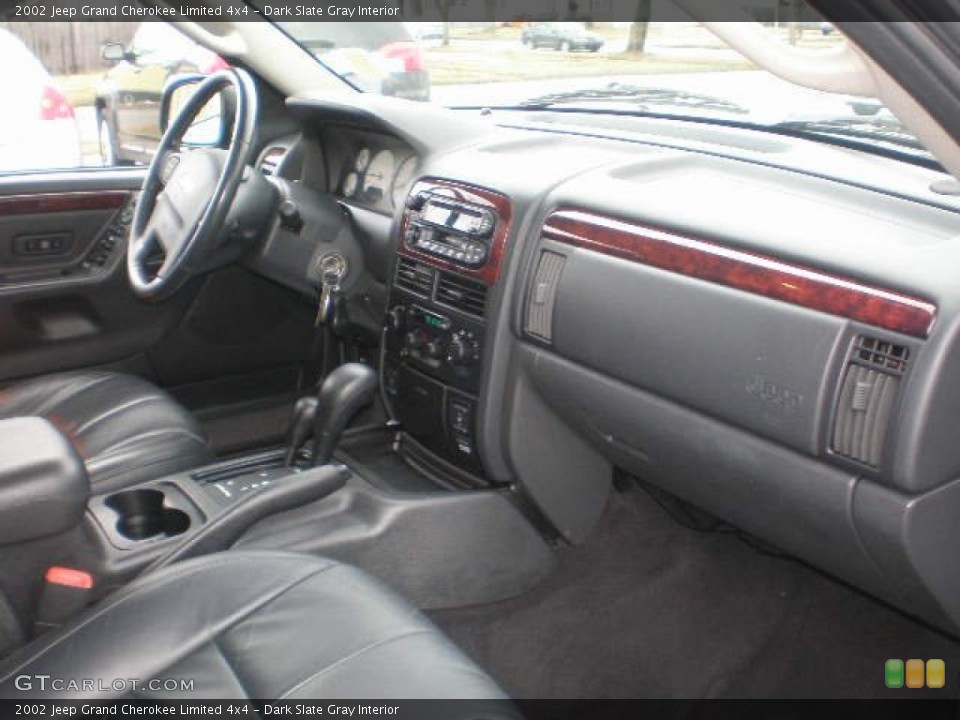 Dark Slate Gray Interior Dashboard for the 2002 Jeep Grand Cherokee Limited 4x4 #77766047