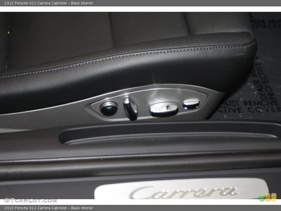 Black Interior Controls for the 2013 Porsche 911 Carrera Cabriolet #77766125