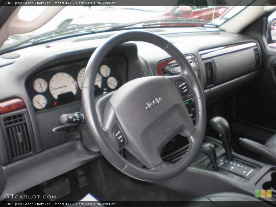 Dark Slate Gray Interior Dashboard for the 2002 Jeep Grand Cherokee Limited 4x4 #77766236