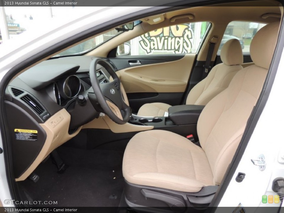 Camel Interior Front Seat for the 2013 Hyundai Sonata GLS #77766569