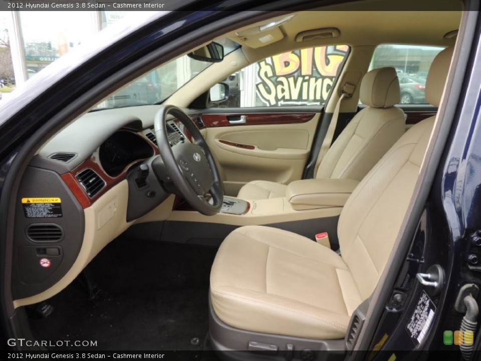 Cashmere Interior Front Seat for the 2012 Hyundai Genesis 3.8 Sedan #77766983