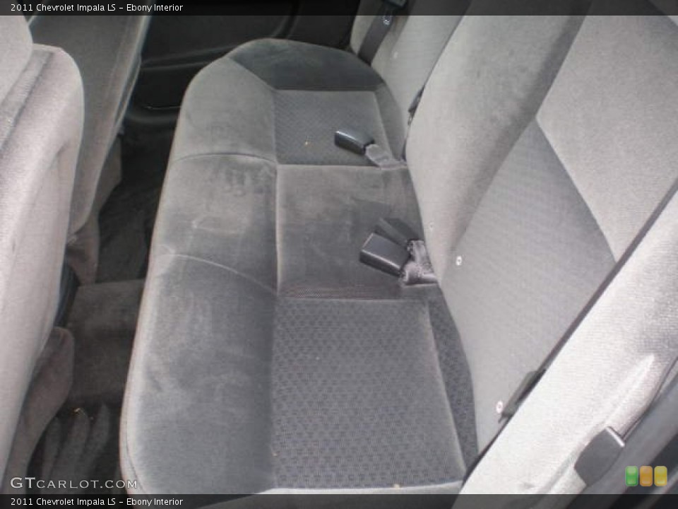 Ebony Interior Rear Seat for the 2011 Chevrolet Impala LS #77767095