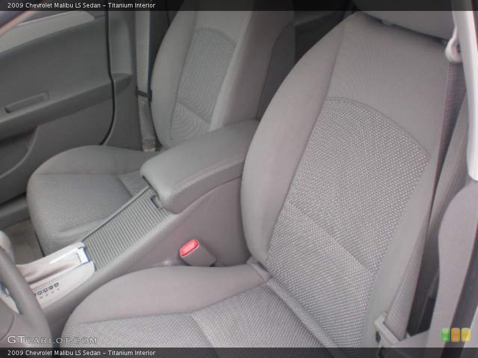 Titanium Interior Front Seat for the 2009 Chevrolet Malibu LS Sedan #77767403