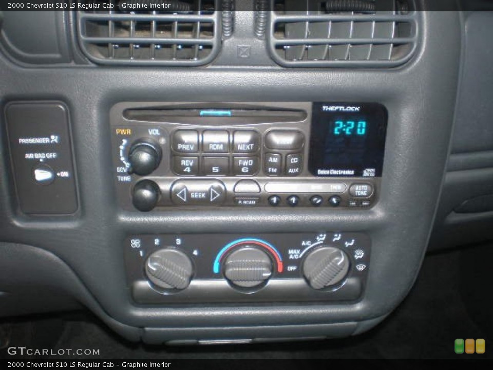 Graphite Interior Controls for the 2000 Chevrolet S10 LS Regular Cab #77767580