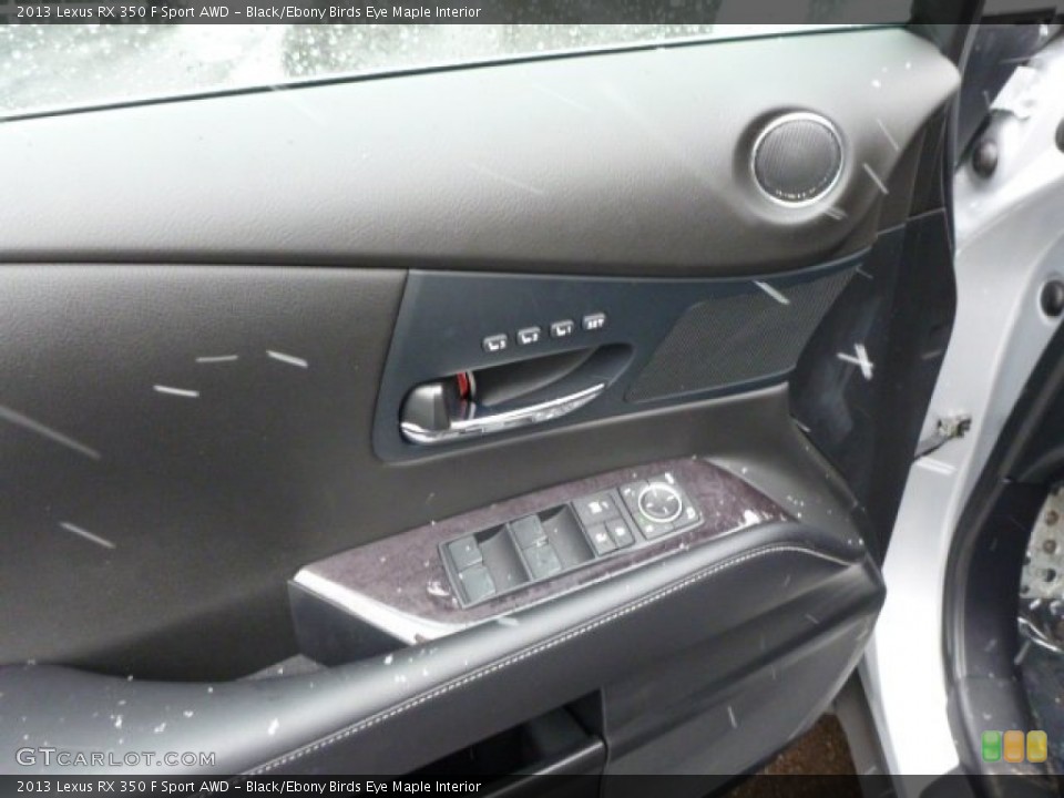 Black/Ebony Birds Eye Maple Interior Door Panel for the 2013 Lexus RX 350 F Sport AWD #77767950
