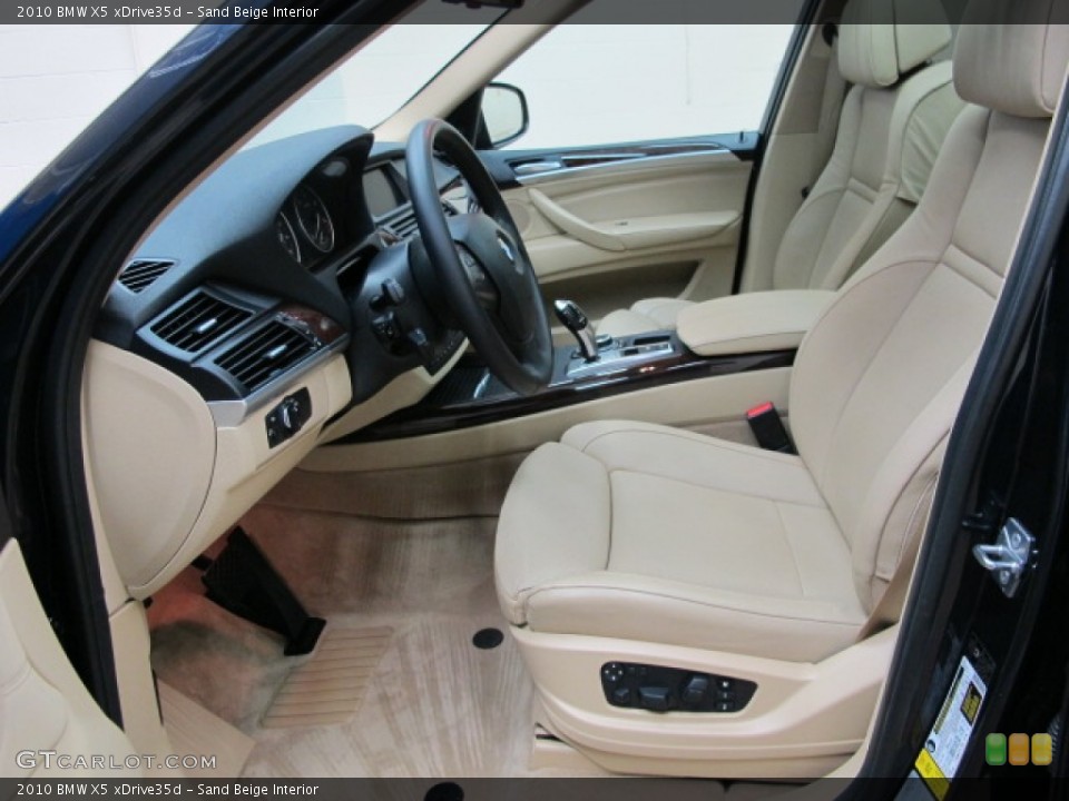 Sand Beige Interior Front Seat for the 2010 BMW X5 xDrive35d #77768369