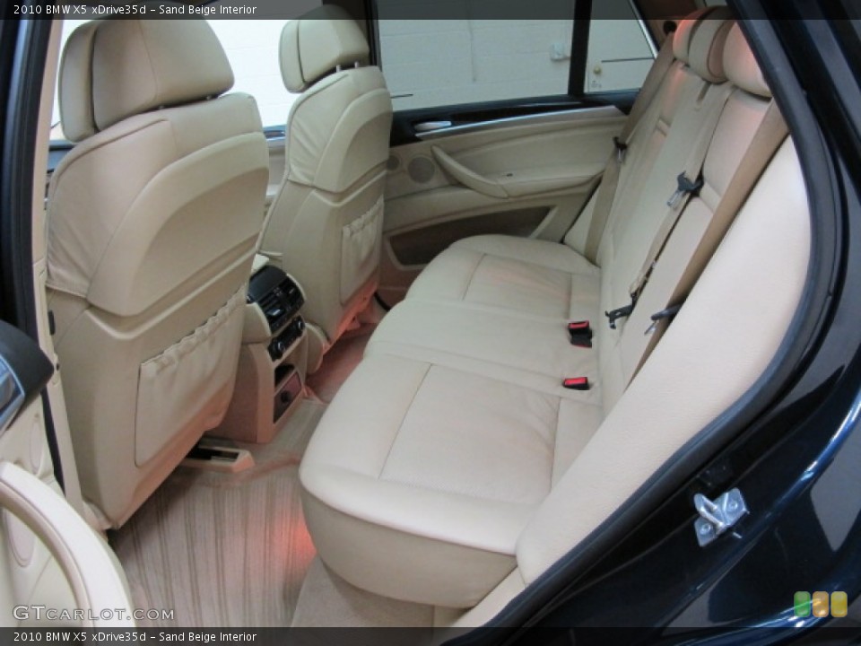 Sand Beige Interior Rear Seat for the 2010 BMW X5 xDrive35d #77768410