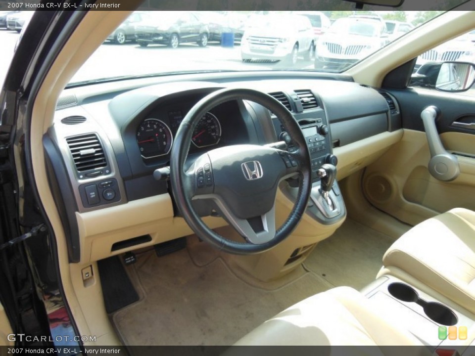 Ivory Interior Prime Interior for the 2007 Honda CR-V EX-L #77768652