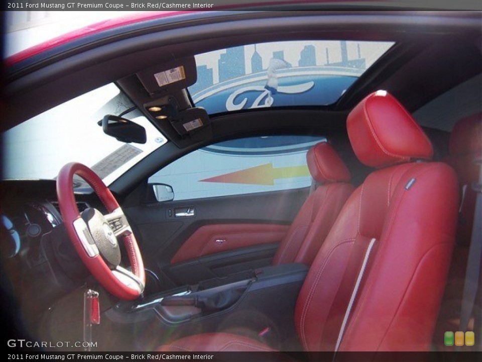 Brick Red/Cashmere Interior Sunroof for the 2011 Ford Mustang GT Premium Coupe #77768855