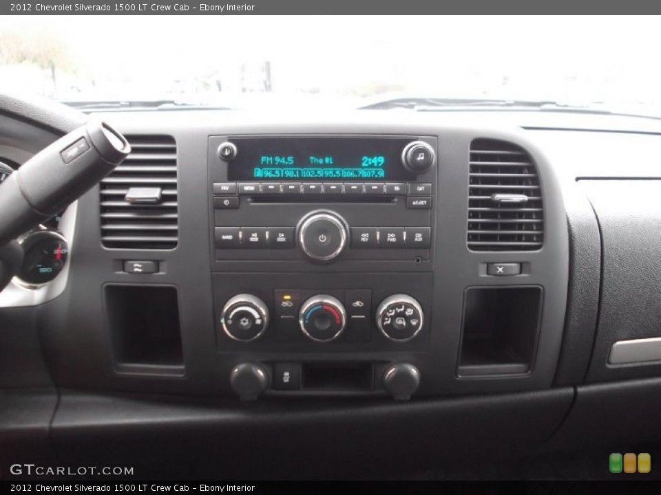 Ebony Interior Controls for the 2012 Chevrolet Silverado 1500 LT Crew Cab #77769077