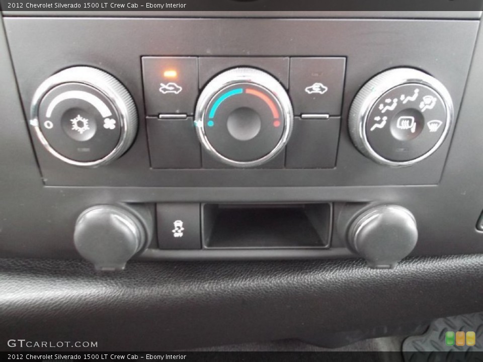 Ebony Interior Controls for the 2012 Chevrolet Silverado 1500 LT Crew Cab #77769113