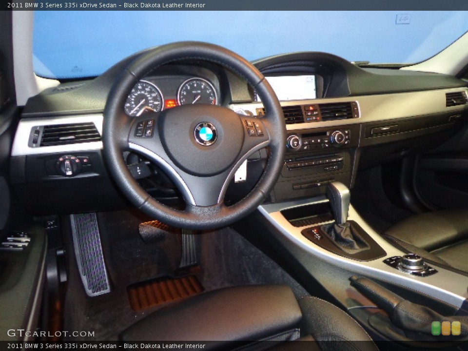 Black Dakota Leather 2011 BMW 3 Series Interiors