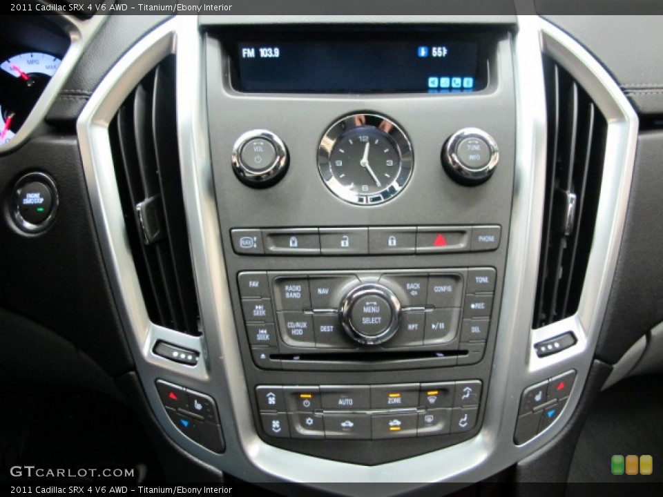 Titanium/Ebony Interior Controls for the 2011 Cadillac SRX 4 V6 AWD #77770413
