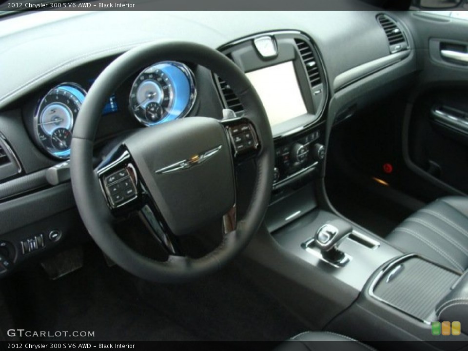 Black 2012 Chrysler 300 Interiors