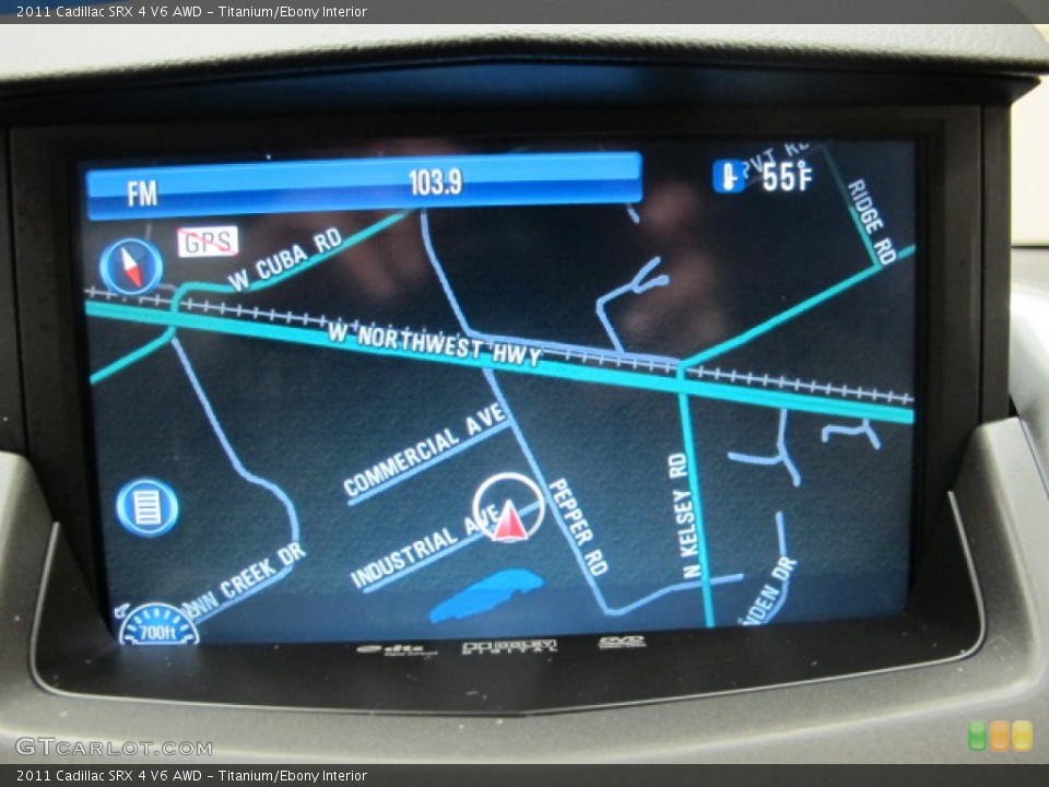 Titanium/Ebony Interior Navigation for the 2011 Cadillac SRX 4 V6 AWD #77770442
