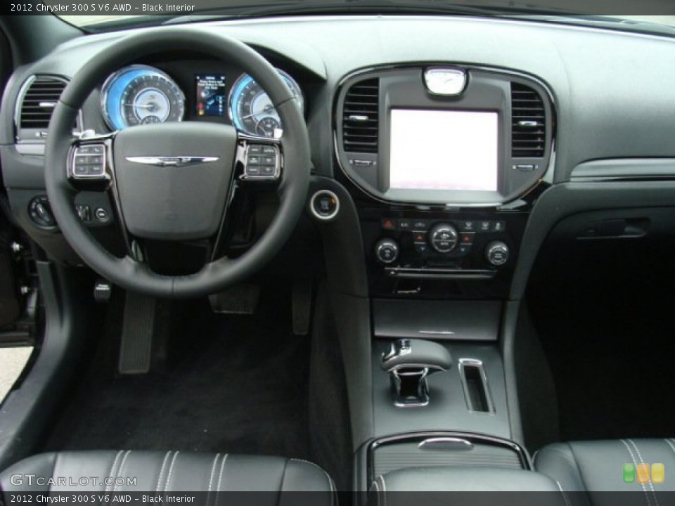 Black Interior Dashboard for the 2012 Chrysler 300 S V6 AWD #77770472