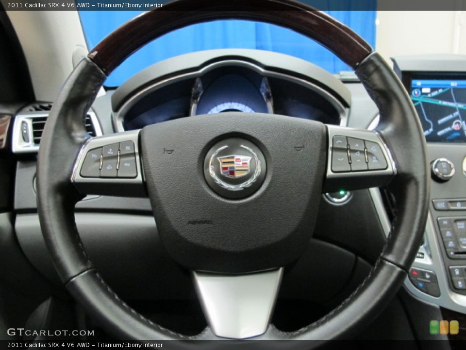 Titanium/Ebony Interior Steering Wheel for the 2011 Cadillac SRX 4 V6 AWD #77770508