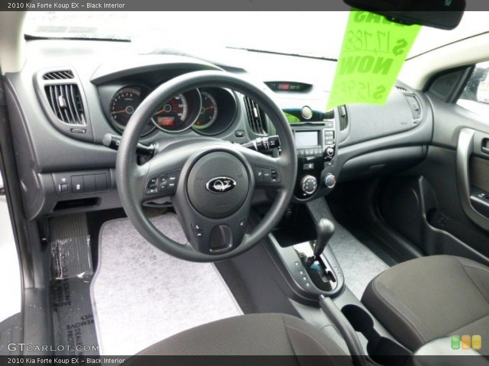 Black Interior Prime Interior for the 2010 Kia Forte Koup EX #77770701