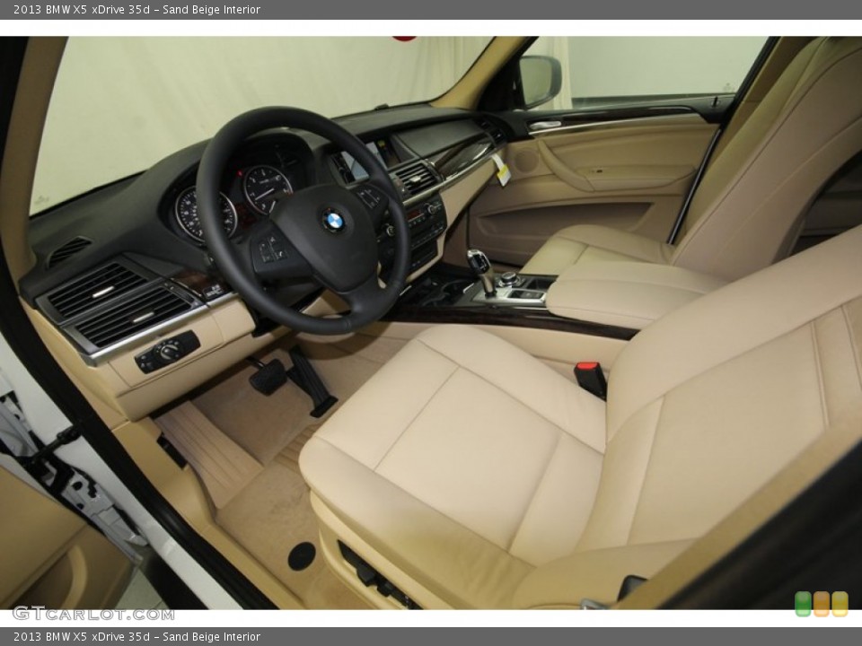 Sand Beige Interior Prime Interior for the 2013 BMW X5 xDrive 35d #77770719