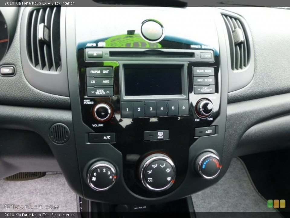 Black Interior Controls for the 2010 Kia Forte Koup EX #77770811