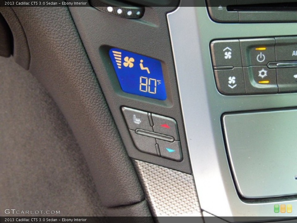 Ebony Interior Controls for the 2013 Cadillac CTS 3.0 Sedan #77771051